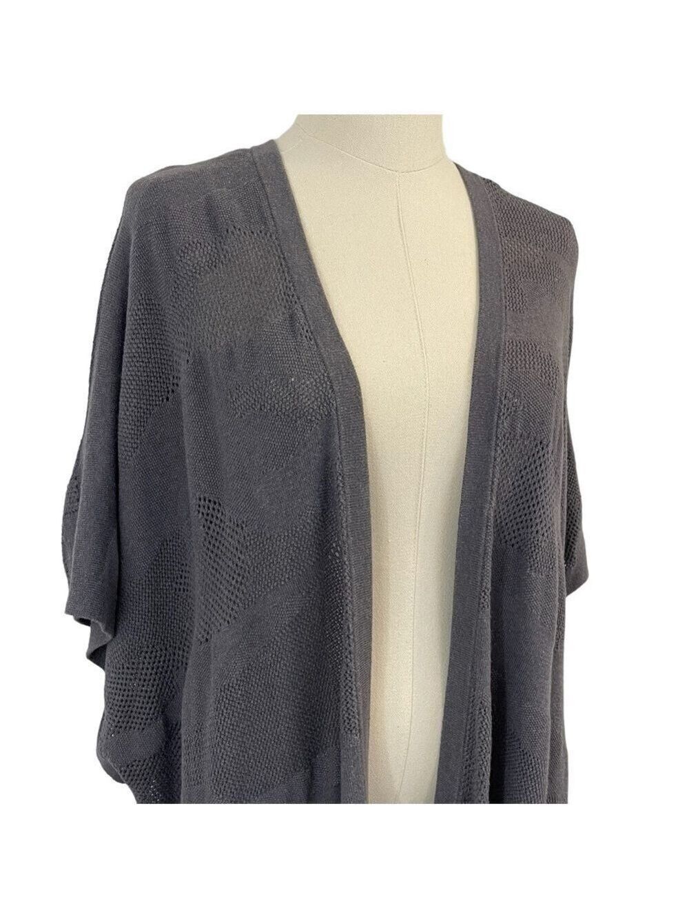Lululemon Find Your Light Wrap O/S Grey Shawl Cardigan Longline Casual VGUC